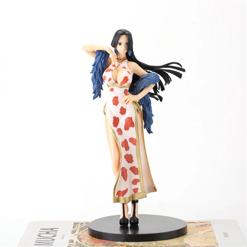 22CM Japanese Anime One Piece Figurine Cheongsam Boa Hancock Figure PVC Model Toy Doll Collection Cartoon Ornament Children Gift