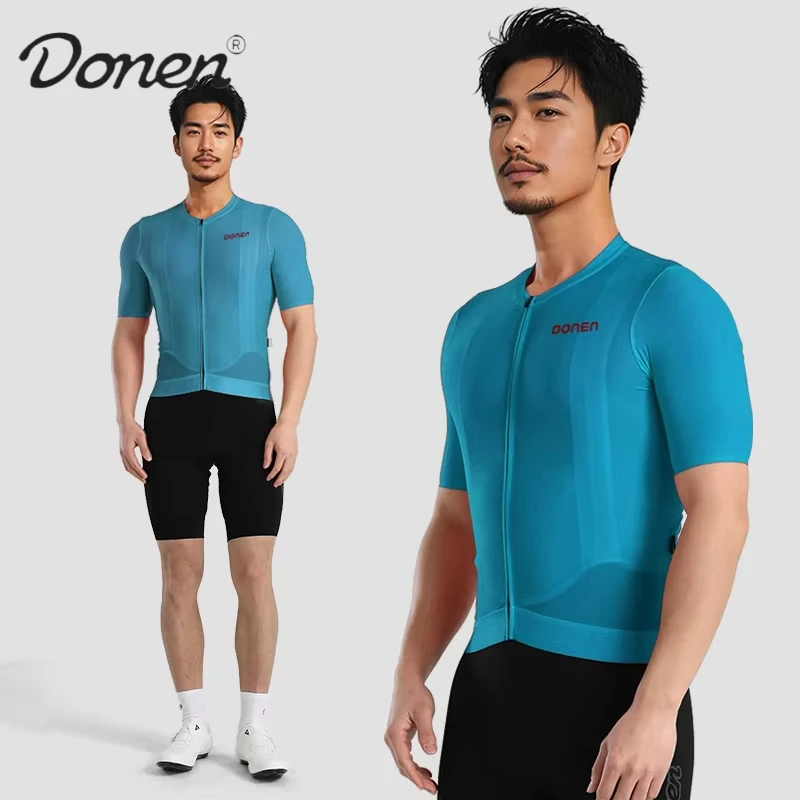 

DONEN Men's Cycling Jersey Short-Sleeved Quick-Dry Summer Tops Bike Biking Clothing Professional MTB Race Jersey Sweat-Wicking