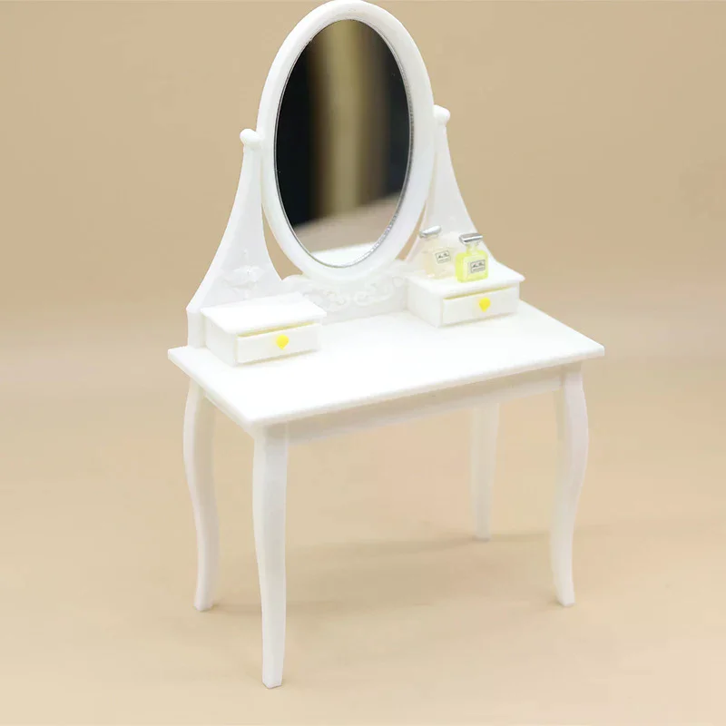 Dollhouse Simulation Dressing Table Model Dollhouse Bedroom Decoration Dolls House Living Scene Decor Accessories