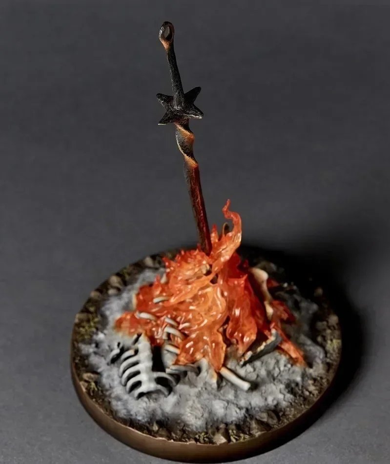 

[VIP] 23cm Dark Souls LED ILLUMINATION Bonfire LIT Light Action Figure glowing fire staue Collection model