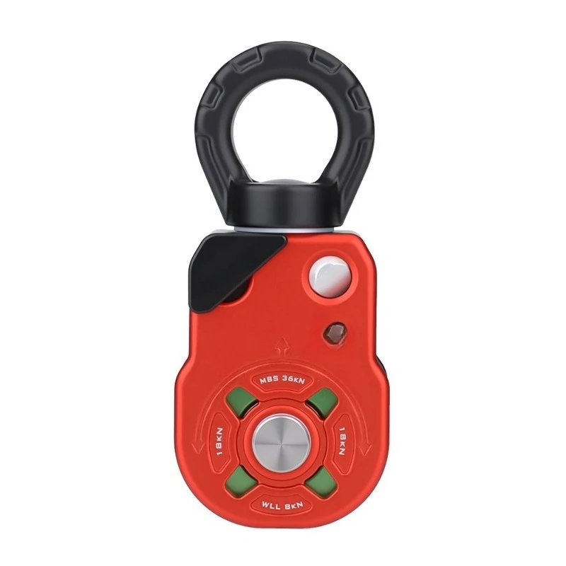For Universal Single Pulley Outdoor Climbing Pulley Rotary Rope Anti-Knot Side Board Pulley