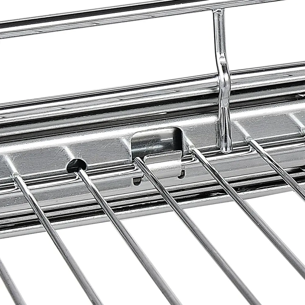 1Pair Cabinet Pull Out Drawer Wire Basket Slide Replacement