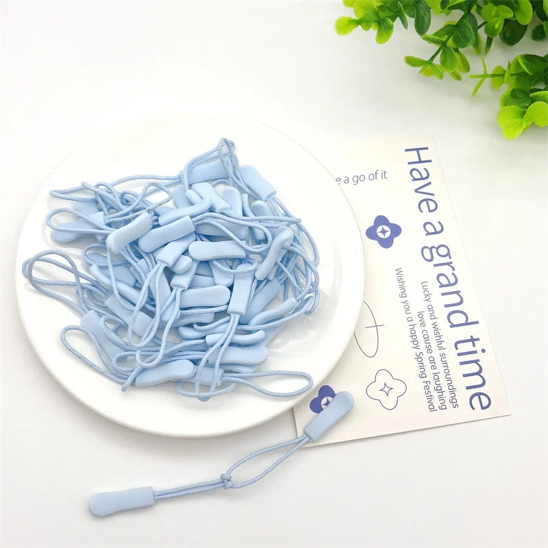 

1000 Pcs 50 Colors Zipper Head Tail Ropezipper Puller End Fit Rope Tag Replacement Clips For Sun Clothing Backpack Buckle Holder