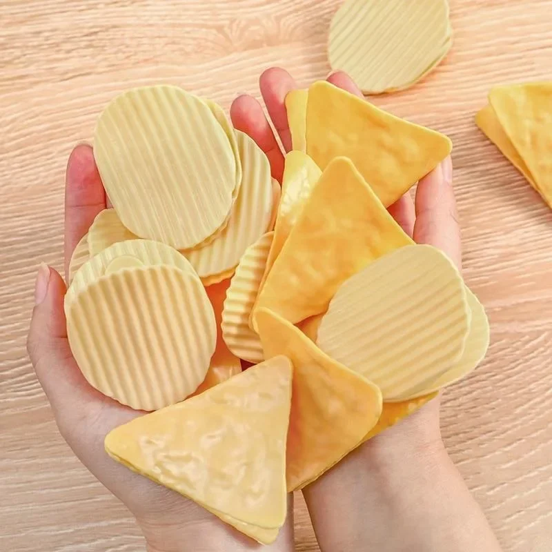 5PCS Cute Potato Chip Modelling Clip Office Lady Style School Stationery Photo Decorative Supply  Porta Documenti Ufficio