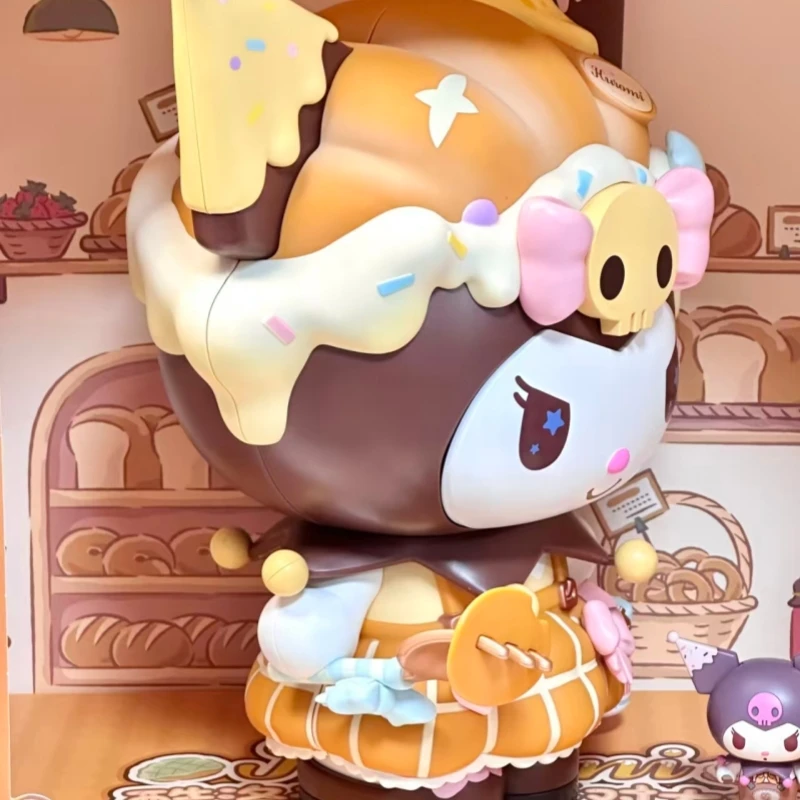 Sanrio Bouwstenen Anime Kuromi Brood Party Serie Leuke Splicing Modellen Mobiele Accessoires Speelgoed Collectie Geschenken