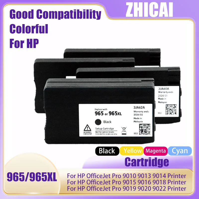 

Compatible for HP 965XL hp965 965 Ink Cartridge for HP OfficeJet Pro 9010 9012 9015 9016 9018 9019 9020 9025 Etc 965XL Printer