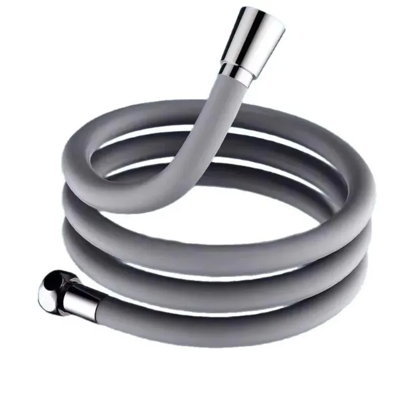 For High Toughness Design Hot Sale Bathroom Silicone Shower Tube Bend Arbitrarily Hose Explosion Proof Anti Winding Shower Hose
