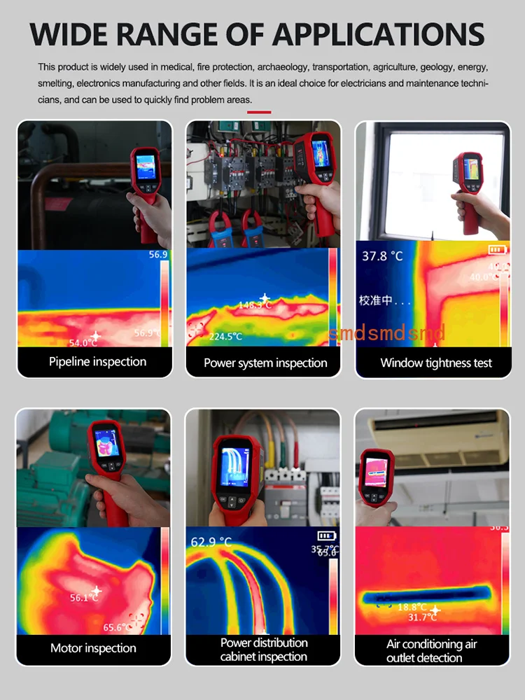UTI120S Thermal Imaging Camera 120x90 Pixel Construction Thermal Imager For Repair Floor Heating Tube Testing view 6
