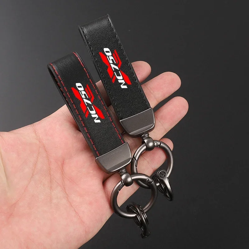 High-Grade Suede Leather Motorcycle Keychain Keyring for HONDA NC750X NC 750X NC750 X NC700X 700X