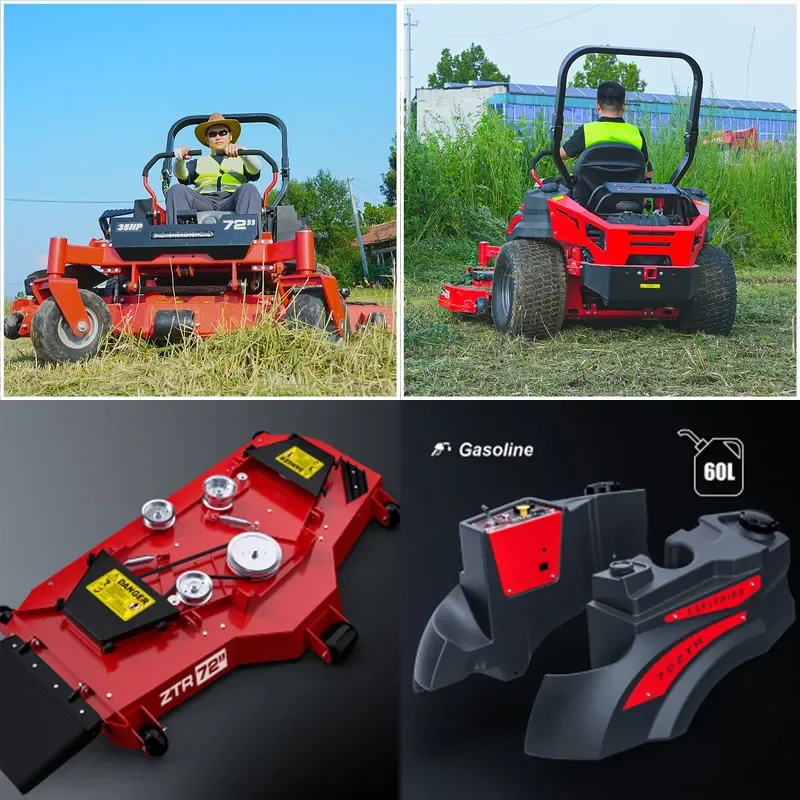 2026 CE ISO CE Certificates 72 Inch Commercial ZTR Mower for Large Area Lawn Maintenance As Customized