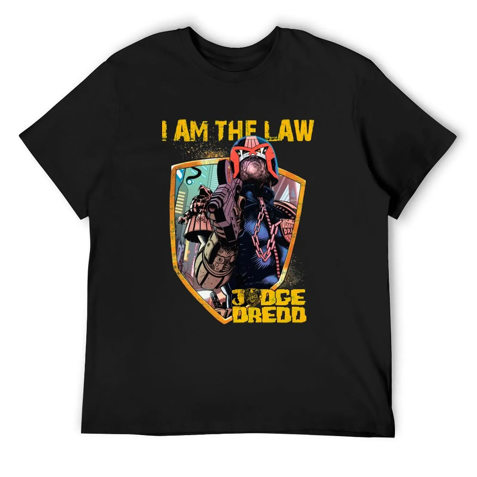 Dredd - I Am The Law Sticker T-Shirt oversized graphic tee oversized cute tops oversized t shirts for men