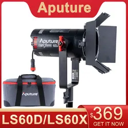 Aputure LS 60X LS 60D Photography Lighting For Camera Video Photo Light 5600K Bi-color 2700K-6500K Studio Light