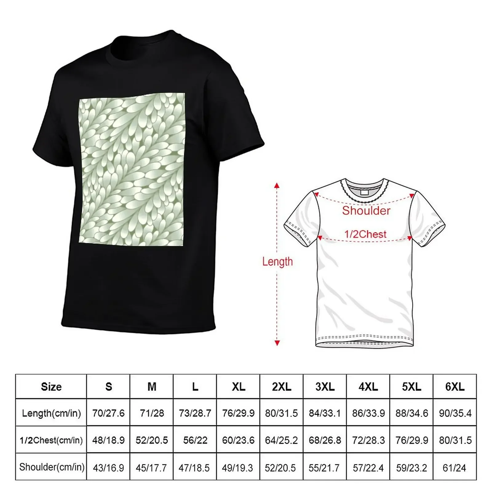 Leaf Pattern T-Shirt new edition plus size clothes graphics korean fashion tshirts for men