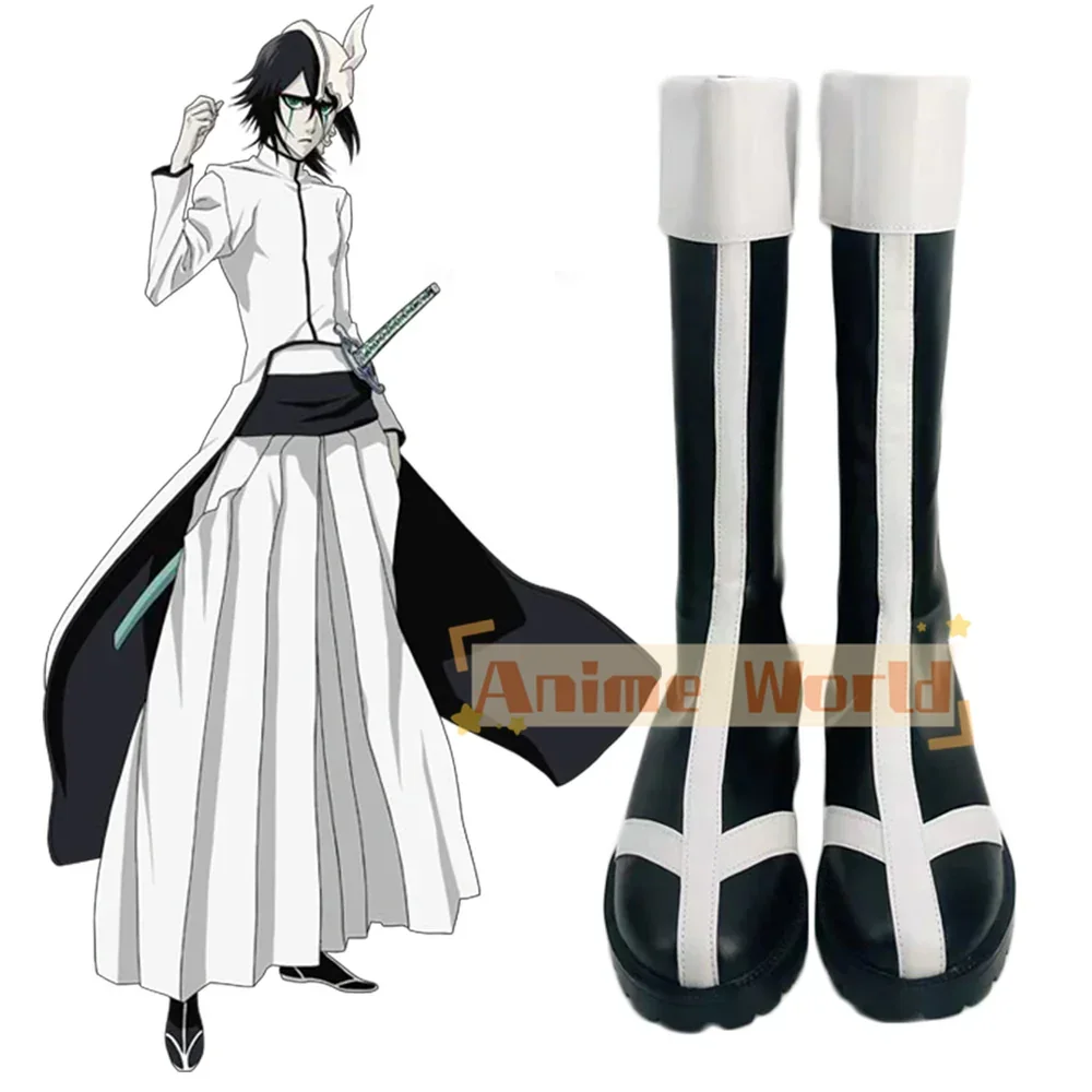 Ulquiorra Cifer Cosplay Shoes Halloween Carnival Boots Custom Made