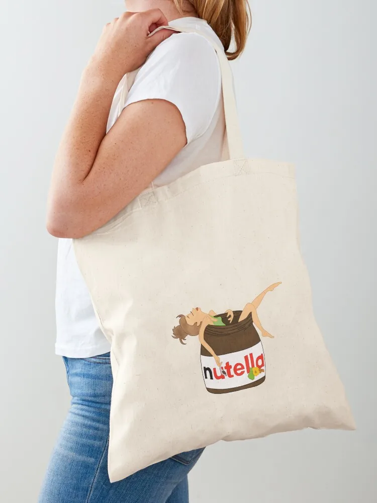 

Nutella bath Tote Bag Canvas bag for women Big bag women custom canvas great