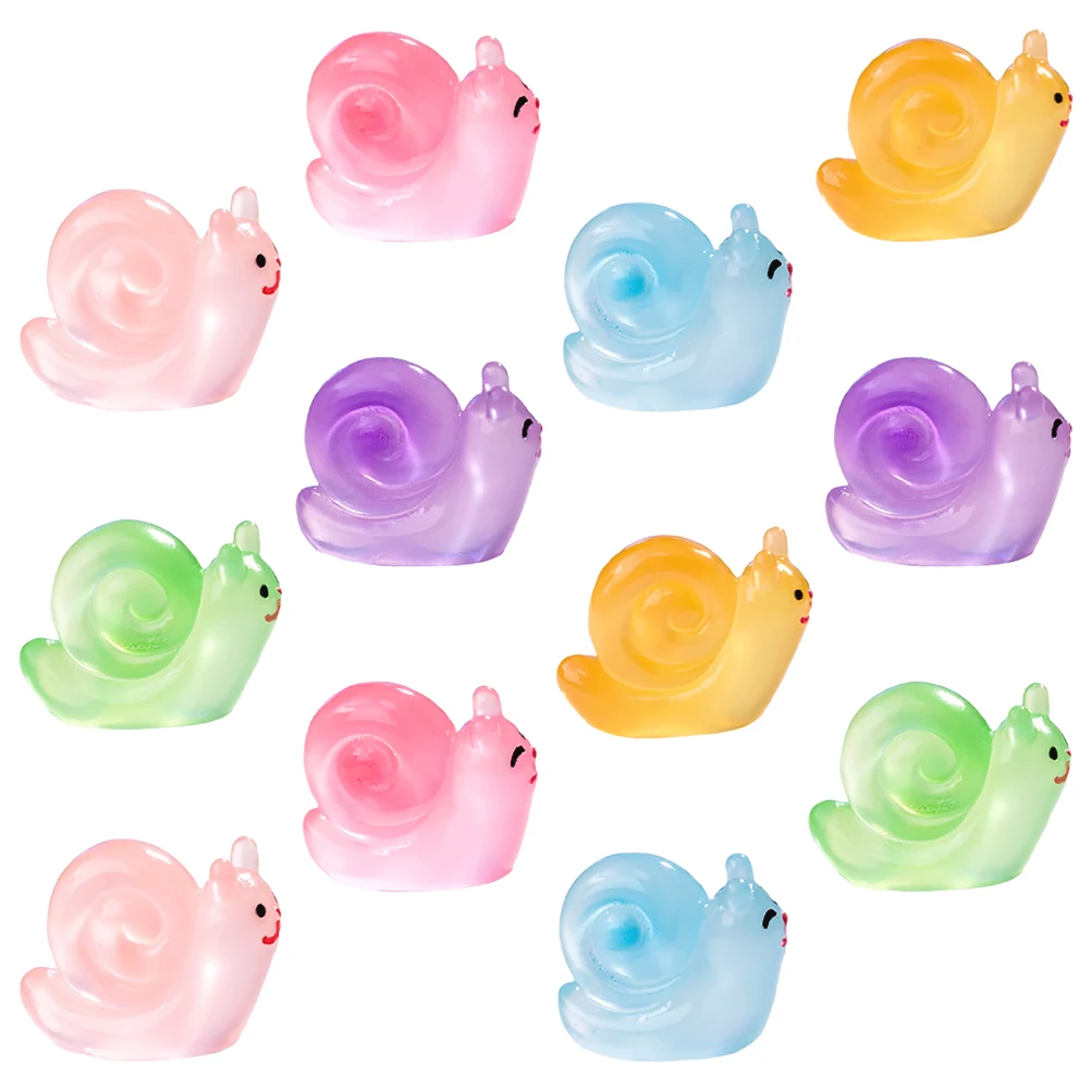 

Luminous Snail Decoration Decorative Garden Figures Microlandscape Mini Sculpture