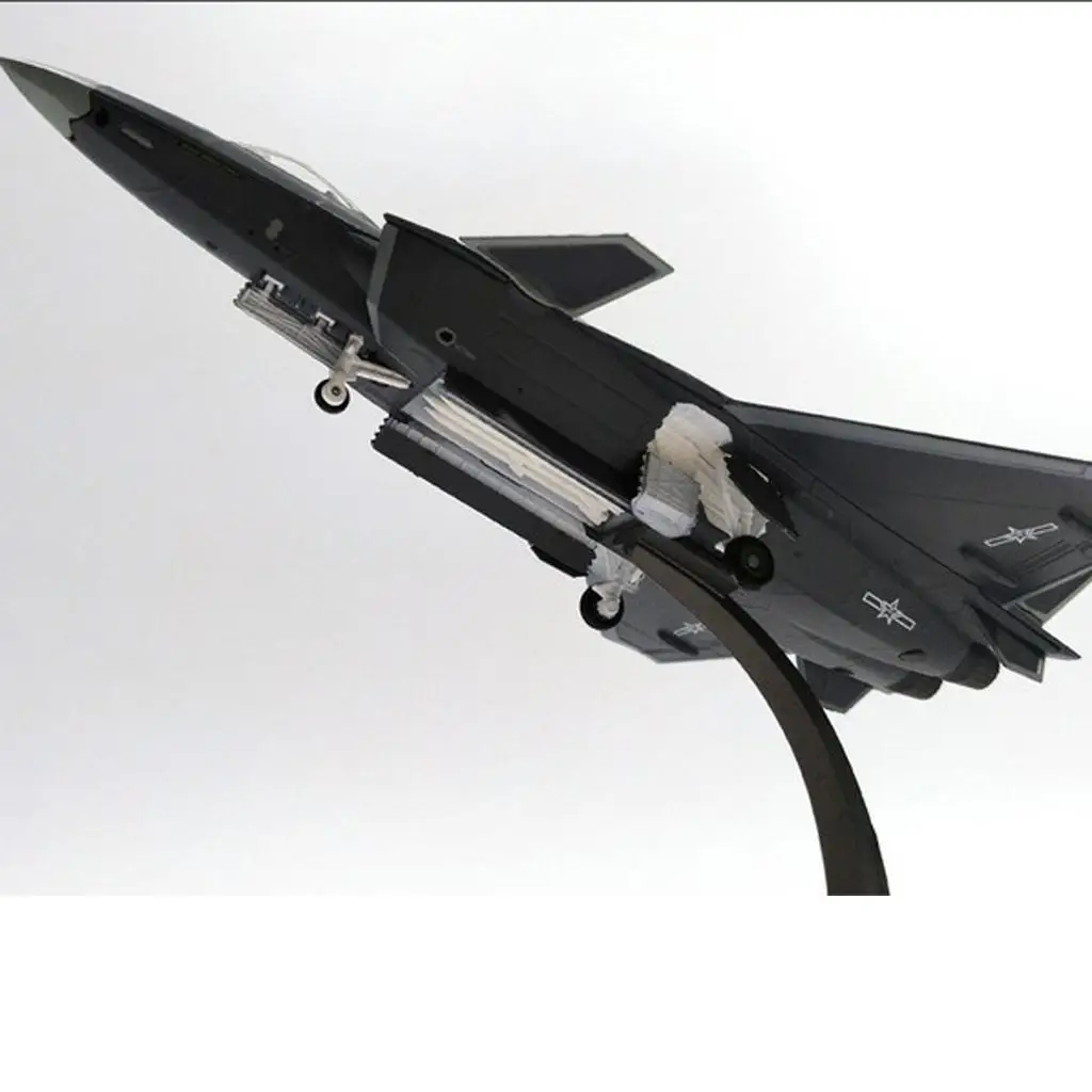 Model samolotu myśliwskiego rosyjskiego SU-35, odlewany ciśnieniowo, skala 1/100, dekoracja ze stopu do domu.