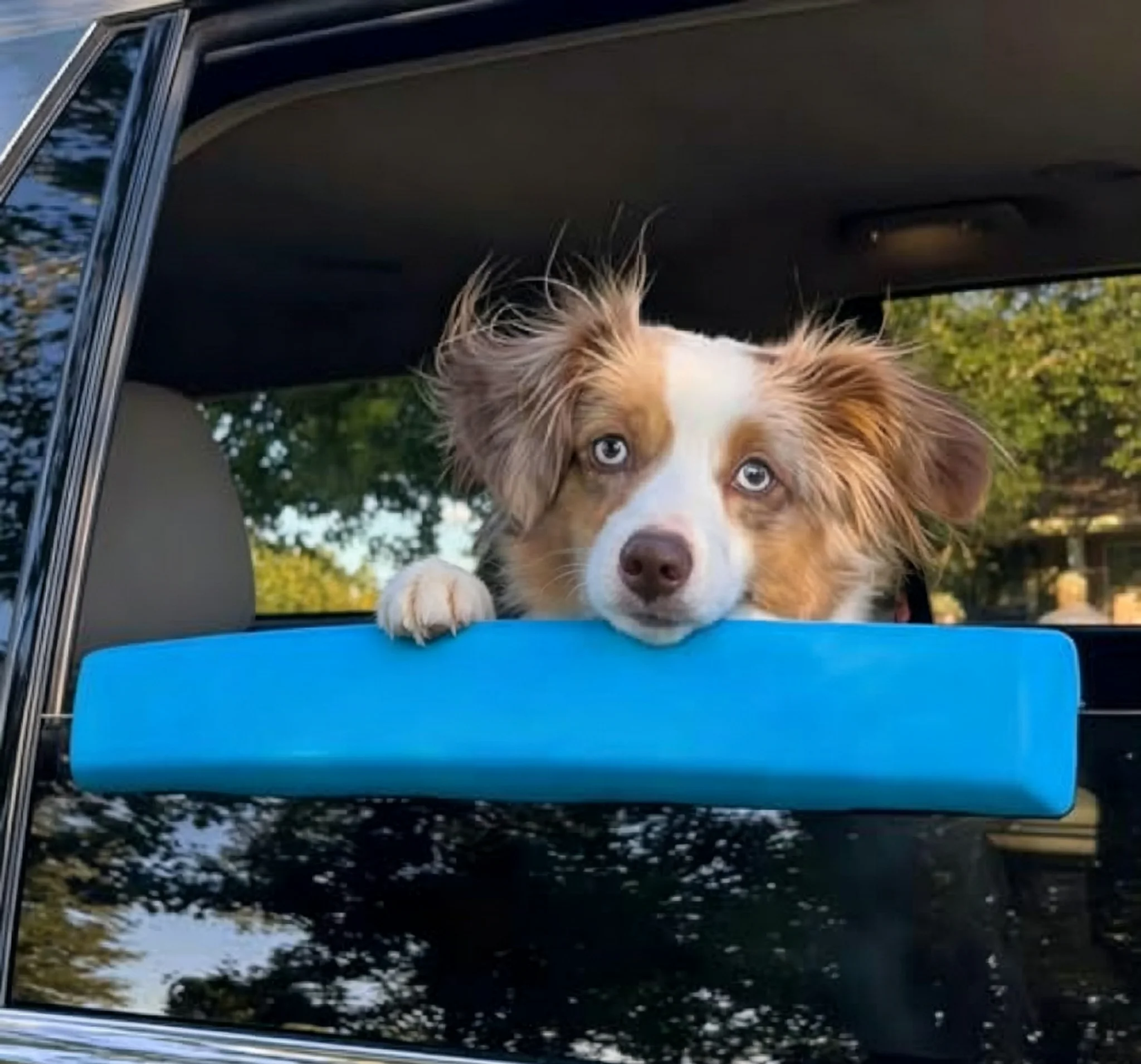Travel Accessories Dog - ユニバーサルカーウィンドウハンギングヘッドレストクッション ペット犬子供用顎サポートパッド 衝突防止保護 旅行用カーアクセサリー