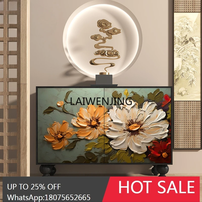 

SGF new Chinese-style entrance cabinet, living room against the wall, multi-functional bedroom decorative vertical cabinet