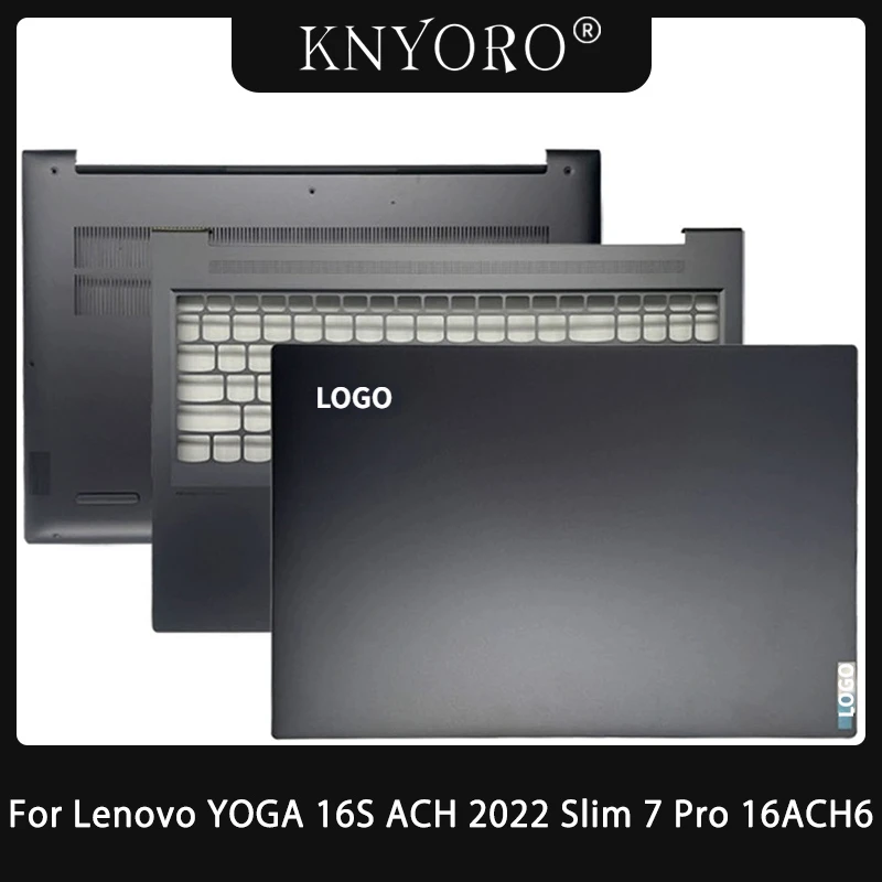 New For Lenovo YOGA 16S ACH 2022 Slim 7 Pro 16ACH6 Laptop LCD Back Cover Lid Upper Palmrest Top Keyboard Case Bottom Base Grey