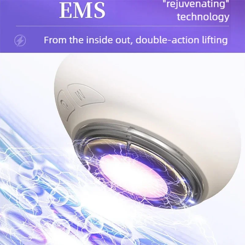 Machine de Lifting du visage EMS, masseur ferme pour la peau du visage à microcourant, 4 clour LED 42 ℃   Outil de dispositif de beauté du visage pour rajeunissement photonique