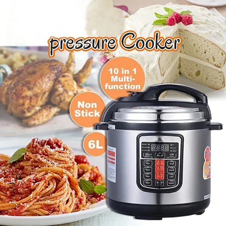 YYHC-10 In 1 Kitchen Multi-functional Rice Cookers 6L 1000W Electric Pressure Cooker With Non-stick Coating Inner Pot