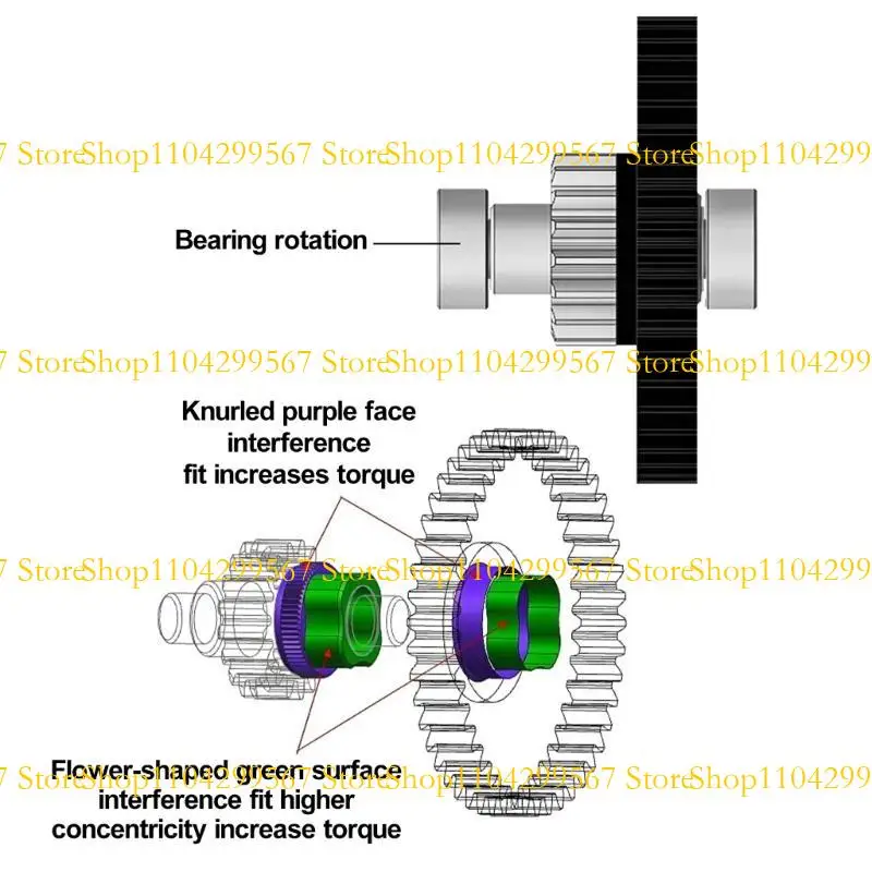

CS1W All Metal Hardened Steel Reduction Gear Extruder For CR10S/CR10S Series