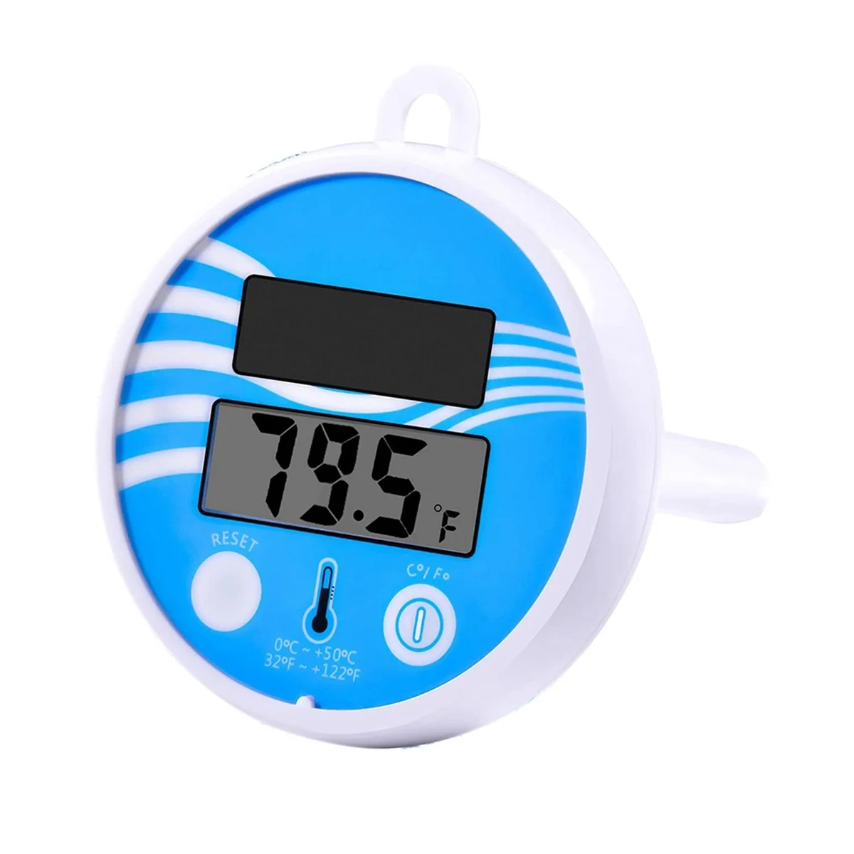 

Floating Pool Thermometer Wireless - Swimming Pool Temperature Thermometer Easy Read, Solar Digital Pool Thermometer