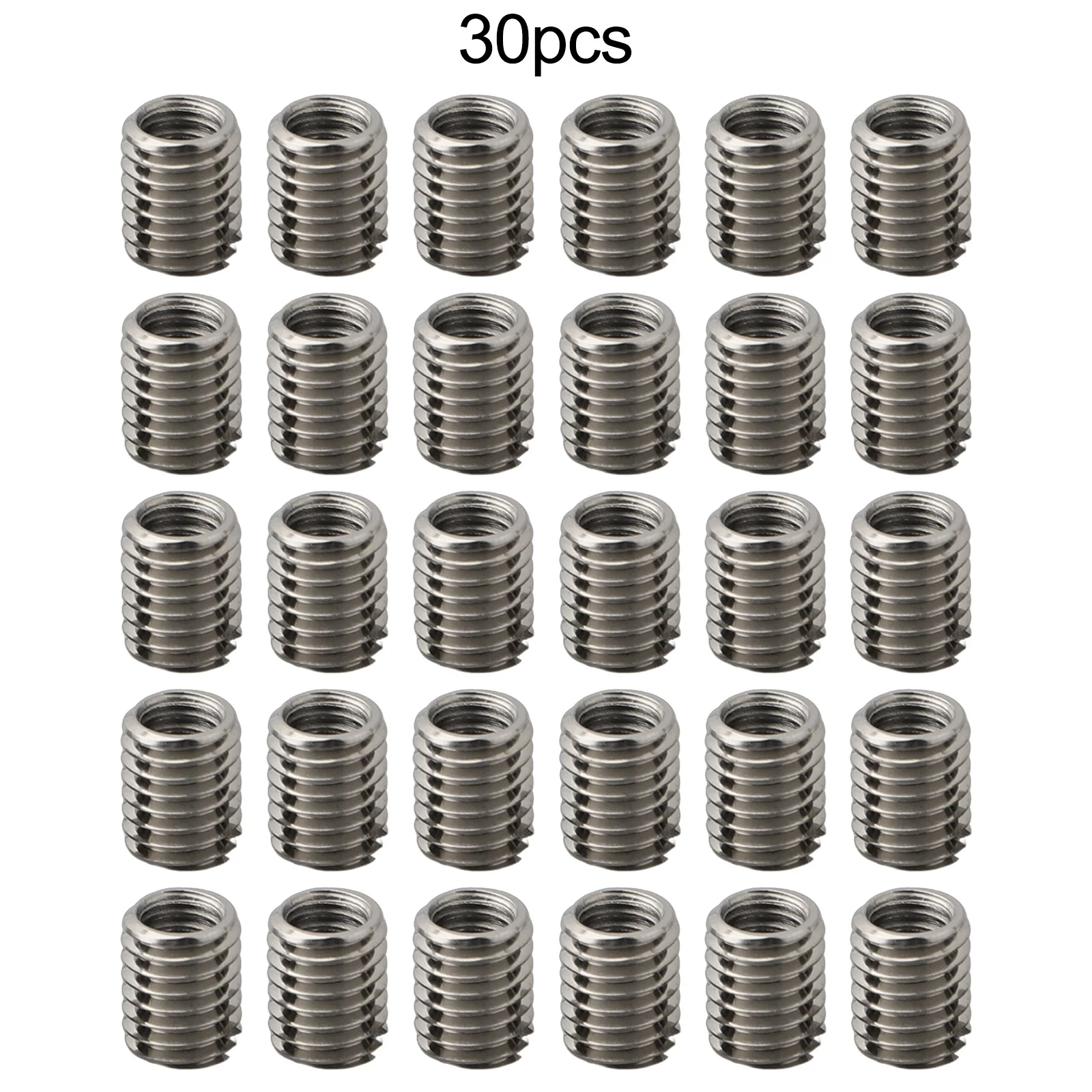 

30 шт. резьбовые вставки из нержавеющей стали, внутренние M6X10, внешние M8X125, длина 10 мм, набор инструментов для ремонта резьбы с наружной резьбой