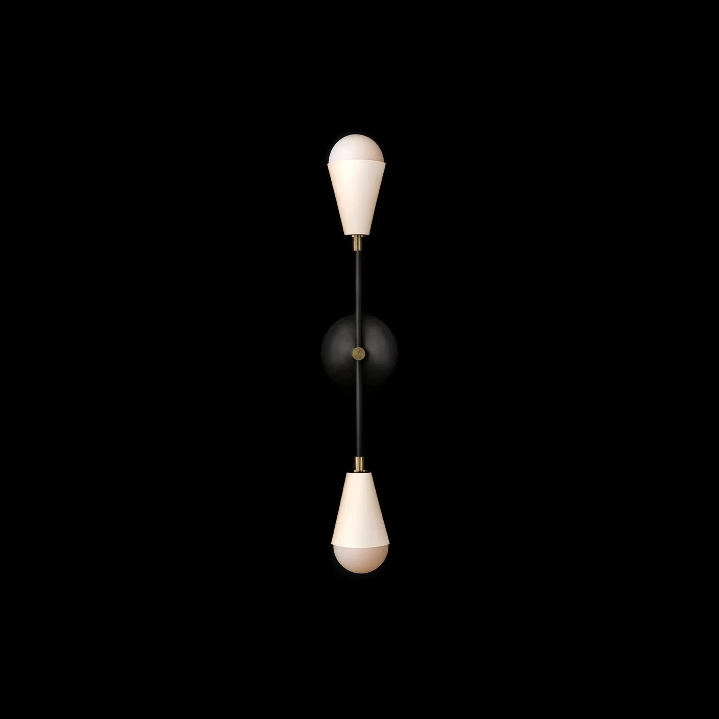 XZ Wabi Sabi Vintage Dark Deconstructivist Blackened Brass Rhythm Syncopation 2 Sconce Pendant Lights Wall Lamp