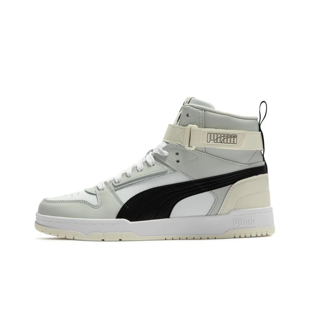 PUMA RBD Game Skateboard Shoes Unisex High Top White/Gray/Black 385839-14