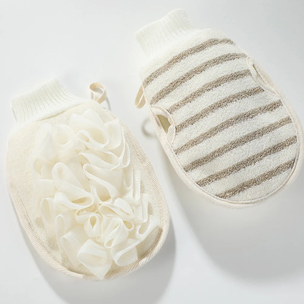 

3Pcs Shower Gloves Deep Cleansing Bath Mitts Body Scrubber Exfoliating Gloves Shower Body Loofah Dead Skin Removal