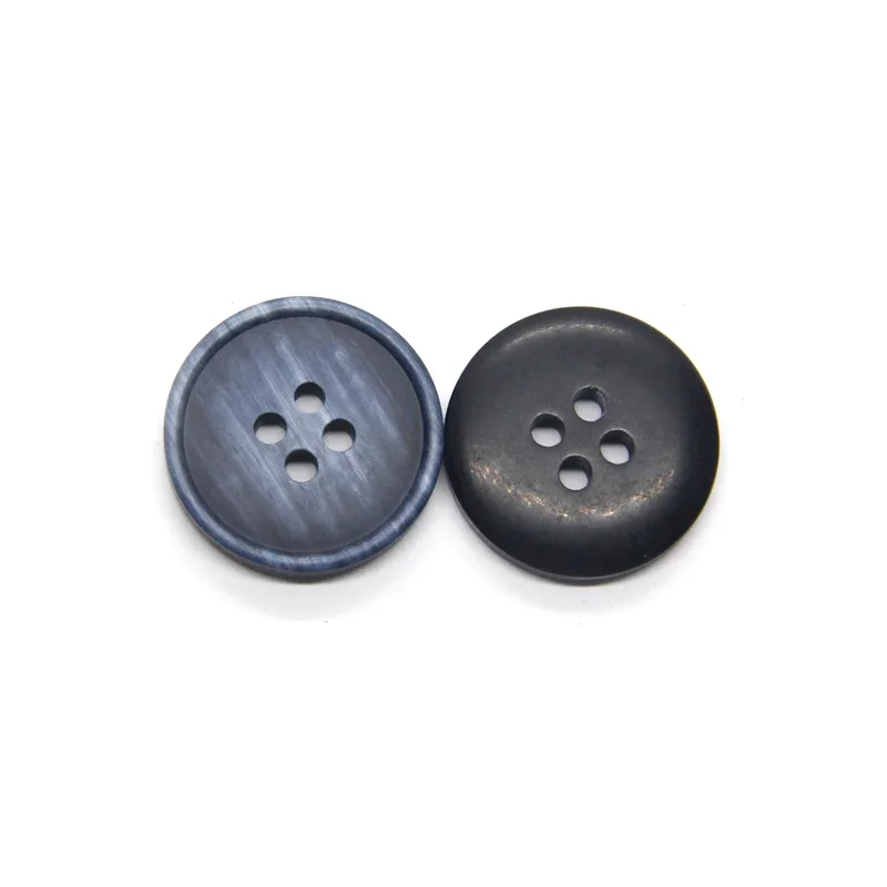 15/20mm Gradient Black Resin Coat Buttons For Clothes Sweaters Suit Fancy Decor 4 Holes Handmade DIY Accessories Wholesale