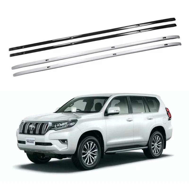 

Aluminum Car Roof Rack For Toyota Land Cruiser LC150 2010-2022 Rails Bar Luggage Carrier Bars top Cross bar Rack Rail Accessorie