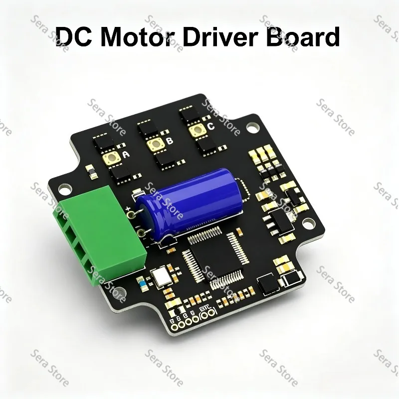 Open Source Brushless Motor Driver Board, Integrated Low Voltage Servo Controller BLDC Drive Module for Robot Automation DIY