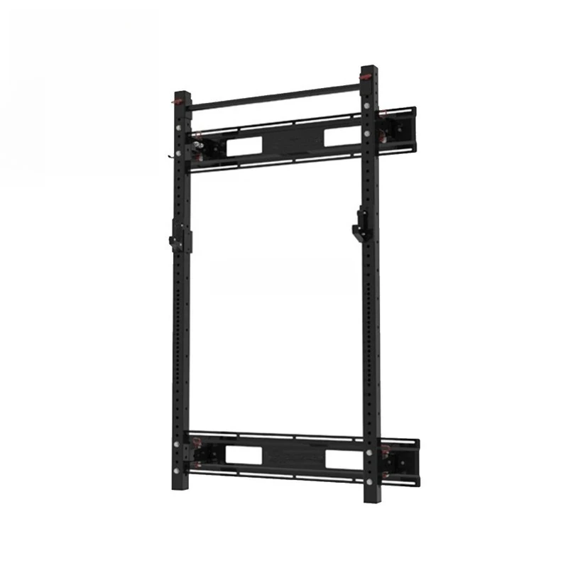 Home fitness equipment wall mounted foldable multifunctional squat stand for strength training