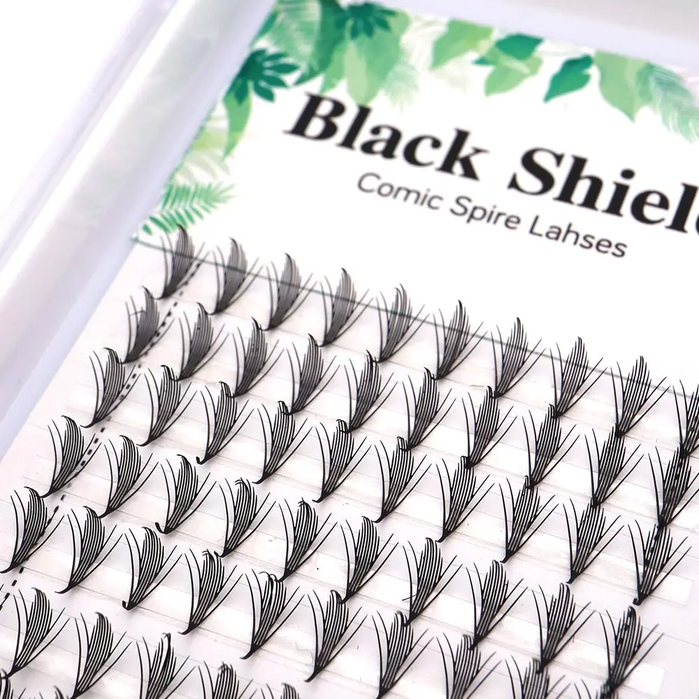 Anime spire pteris extensão de cílios individual natural cashmere mangá cílios postiços super macio pena forma cílios em quadrinhos