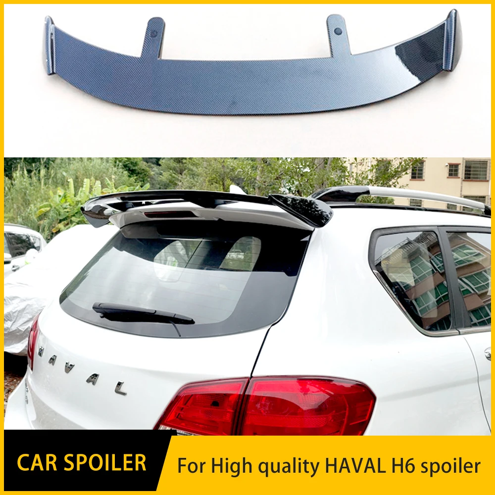 ABS High Quality Sports Kit For HAVAL H6 spoiler Car Rear Lip Trim Black Carbon Tail Trunk Wing Luggage Compartment Adjust