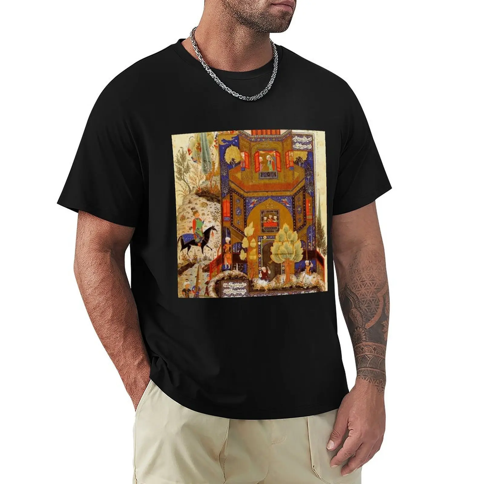 Tabriz school Shirin Chiffon Top T-Shirt man t shirts high quality luxury brand T-Shirt