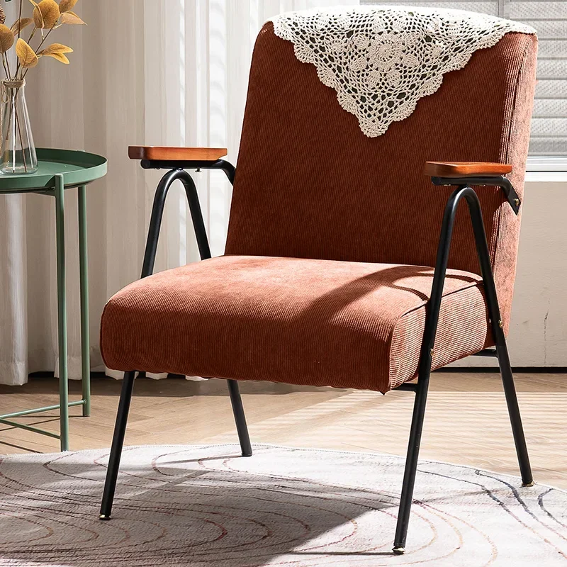 Metal Comfy Relax Living Room Chair Nordic Designer Simple Modern Lazy Chair Puffs Accent Single Balcony Fauteuil Home Furniture image 5