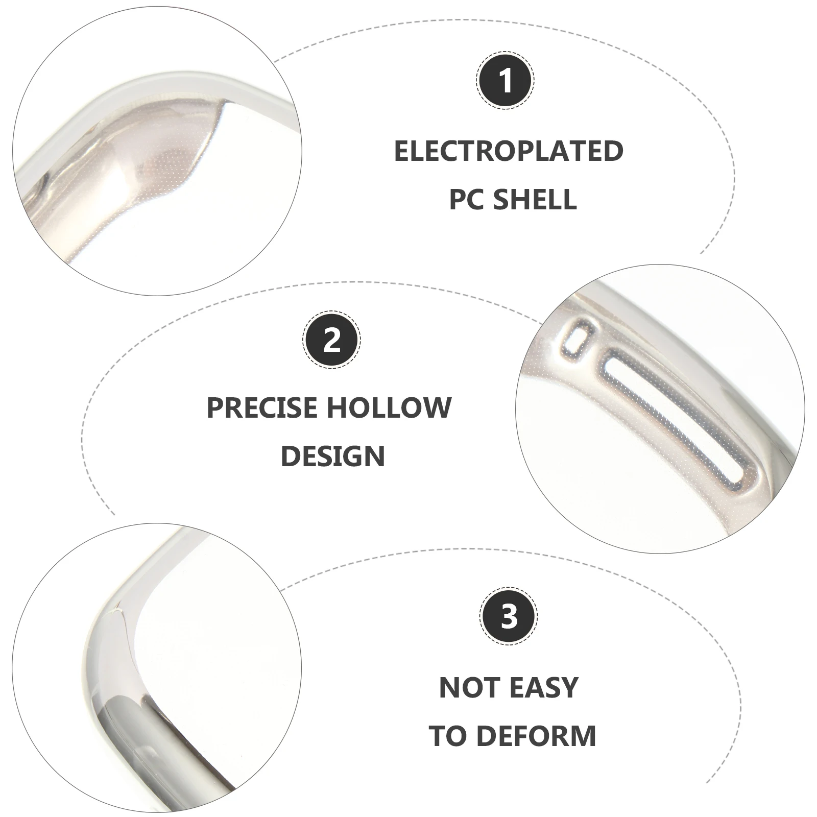 

Electroplating Protective Shell Smart Watch Full Protection Durable Cover Classic Appearance Precise Cutouts Easy Installation