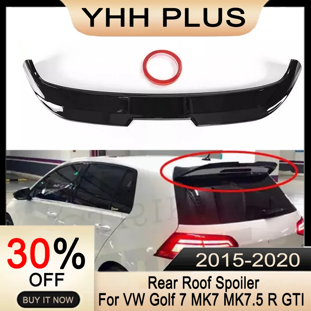 

Golf 7 Rear Roof Spoiler Tailgate Window Spoiler For VW Golf 7.5 MK7 MK7.5 VII R STI 2015-2020 Accessories Auto Exterior Parts