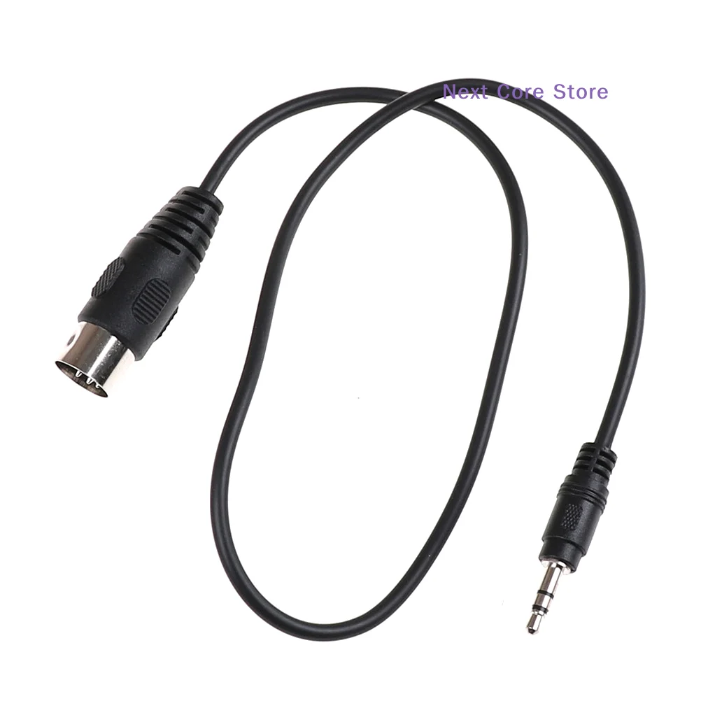 [NC]1x DIN 5 Pin Din MIDI Male Plug To 3.5mm Male Stereo Jack Audio Cable 50cm 0.5m[NC]