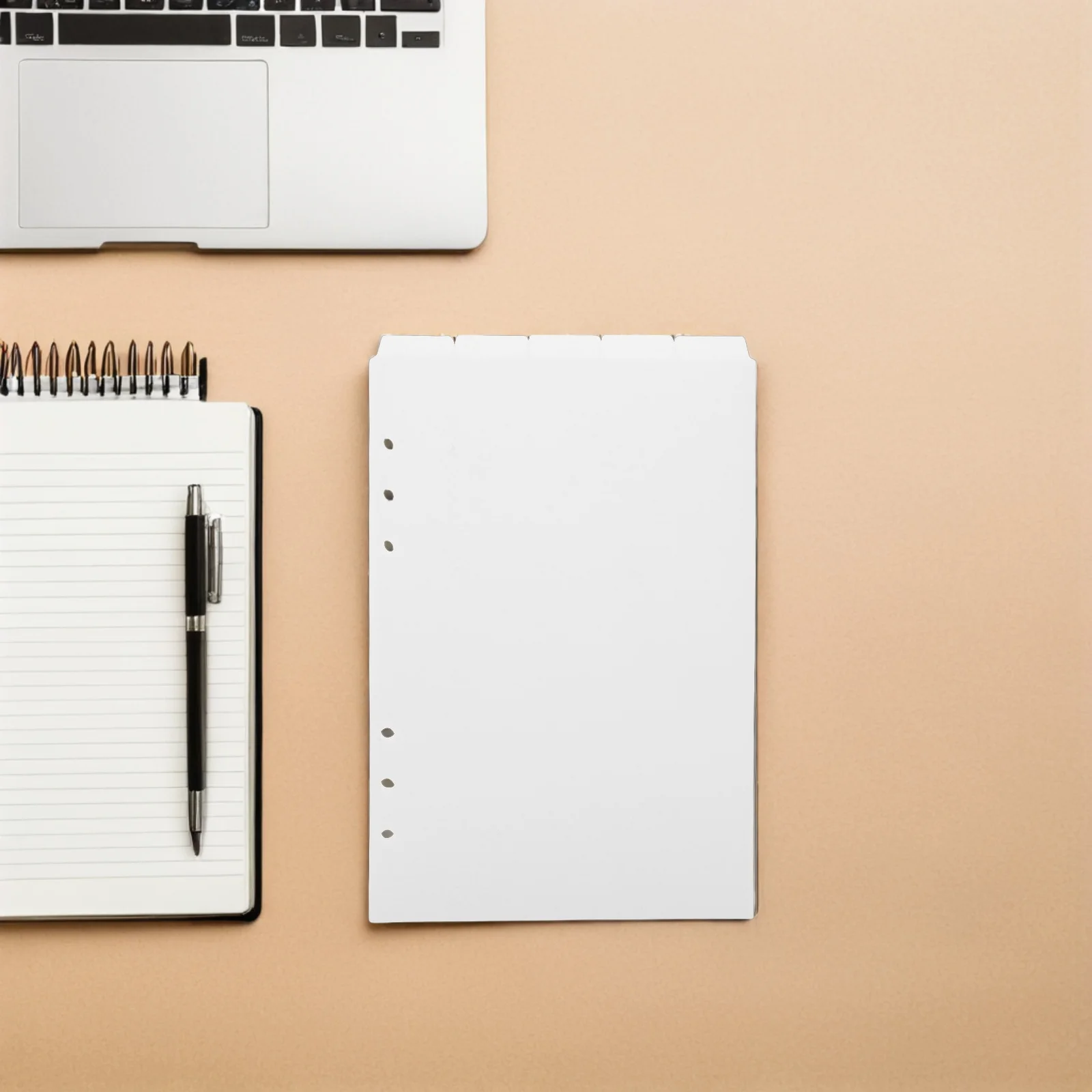 25 peças divisores de fichário a5 removíveis pp guias verticais inserções de índice para organizador escola escritório arquivo notebook
