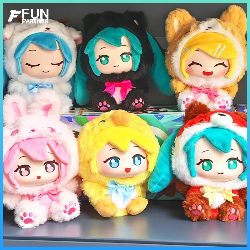 初音ミク-s-vol1-森の可愛い生き物シリーズ-ビニールぬいぐるみ-ブラインドボックス-アニメフィギュア-コレクタブルモデルおもちゃ-クリスマスギフト