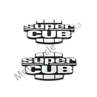 For Honda Super CUB C70 90 110 C125 1 Pair Motorcycle Fuel Gas Tank 3D Plastic Supercub Emblem Badge Decoration Decals Stickers