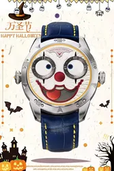 Black vampire watch exclusive brand clown watch men's mechanical watch leather luxury designer's new clown watch.