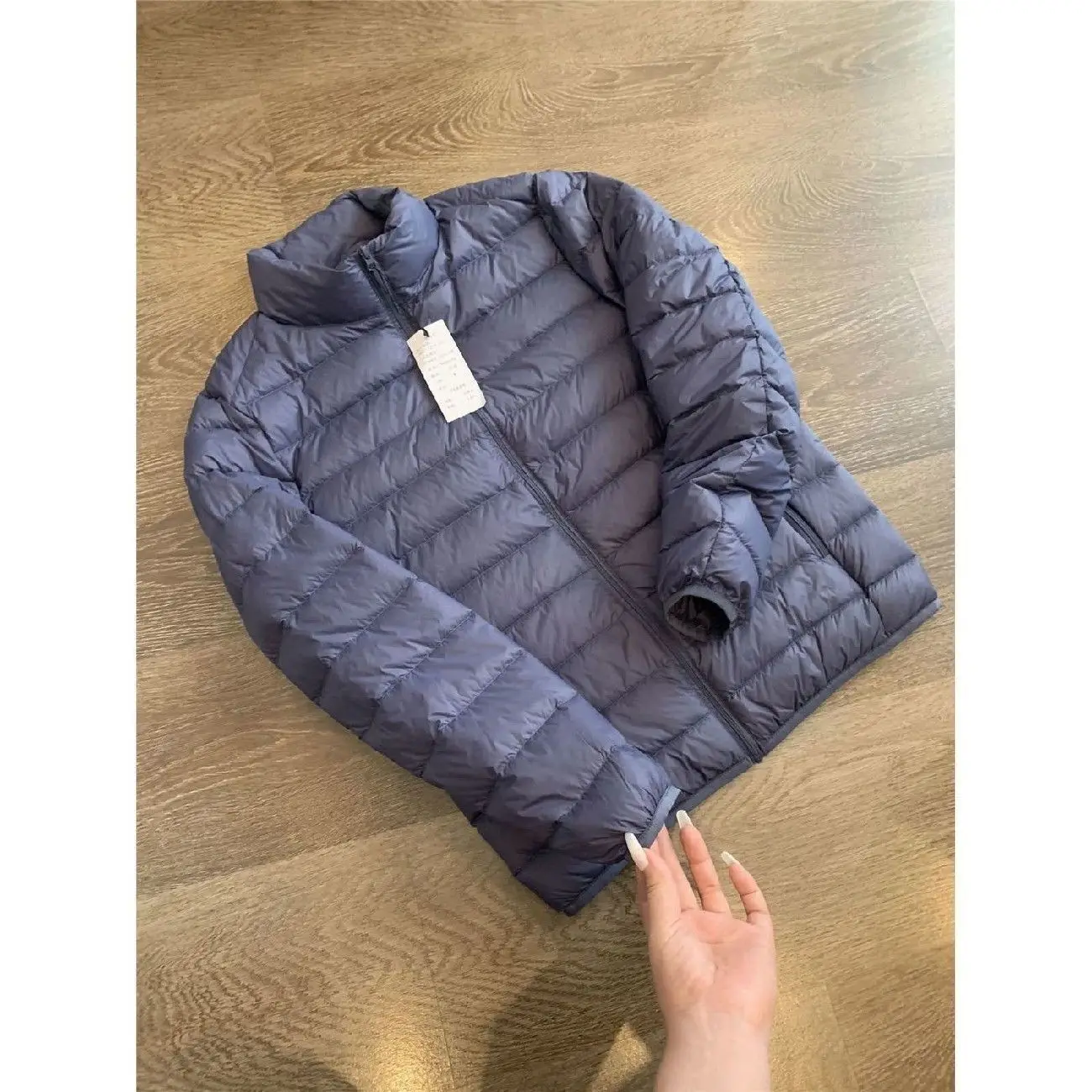 Jaet de algodón ultraligero y cálido con cuello levantado para hombre, ligero, de 90 plumón, de buen valor, ajuste ancho especial, hecho en China para otoño