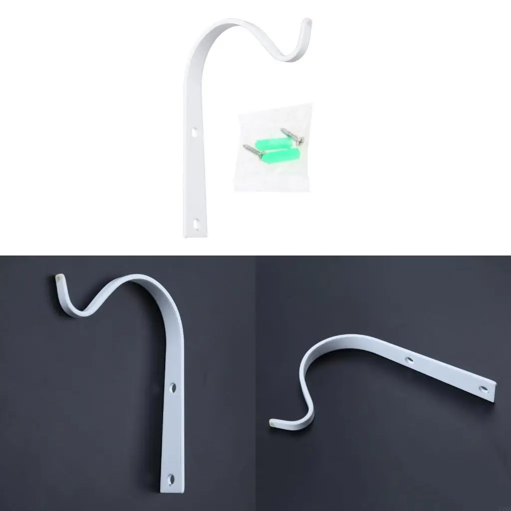 

F19B Simple Wall Iron Hook Bending Molding Hook Clothes Hook Flower Basket Hook Screw