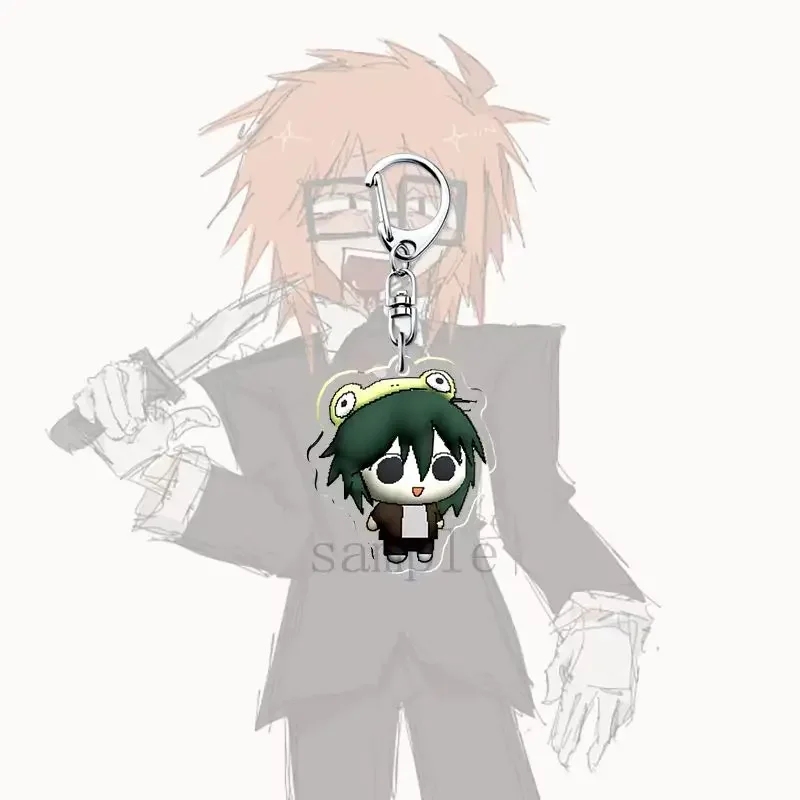 Ranfren Anime brelok do kluczy z motywem kreskówkowym akrylowy breloczek nyennyon smycz do telefonu tornister wisiorek akcesoria prezent